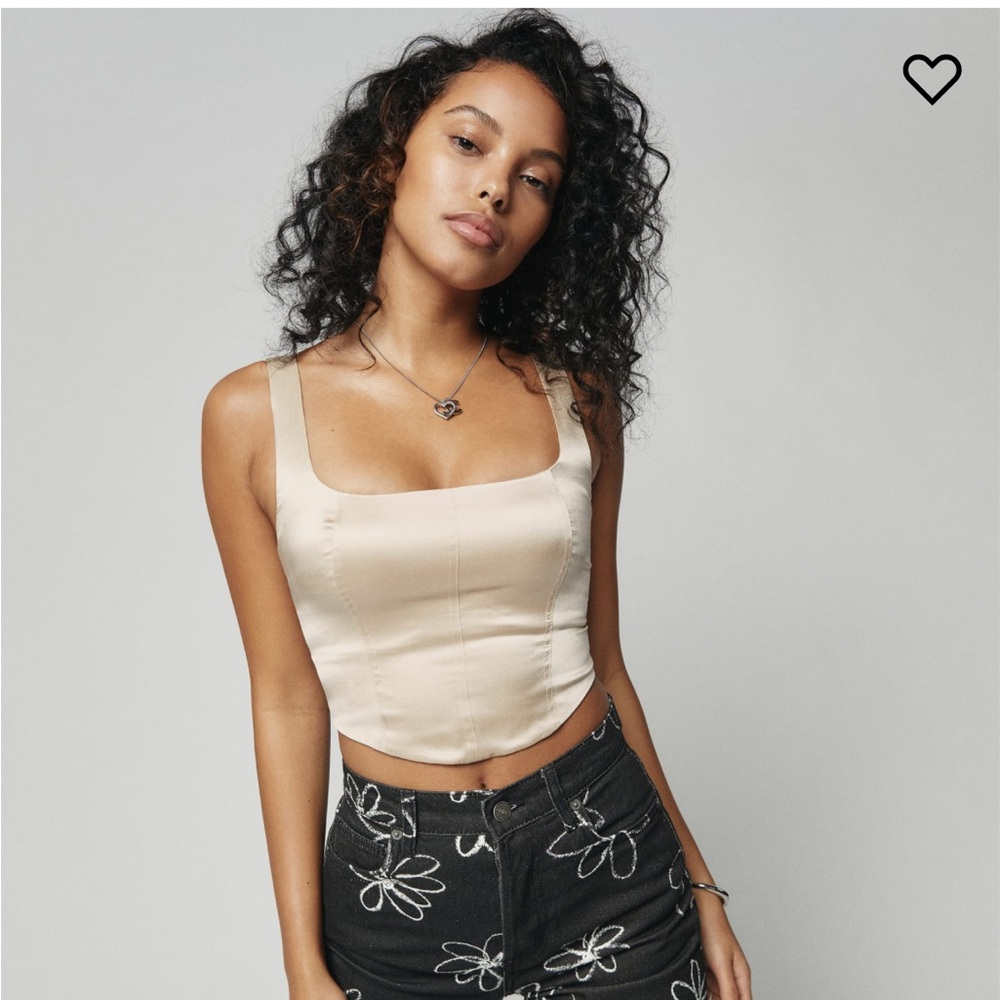 Reformation Sorrento Silk Top
